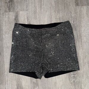 *SOLD* Black and Silver Women's Shorts